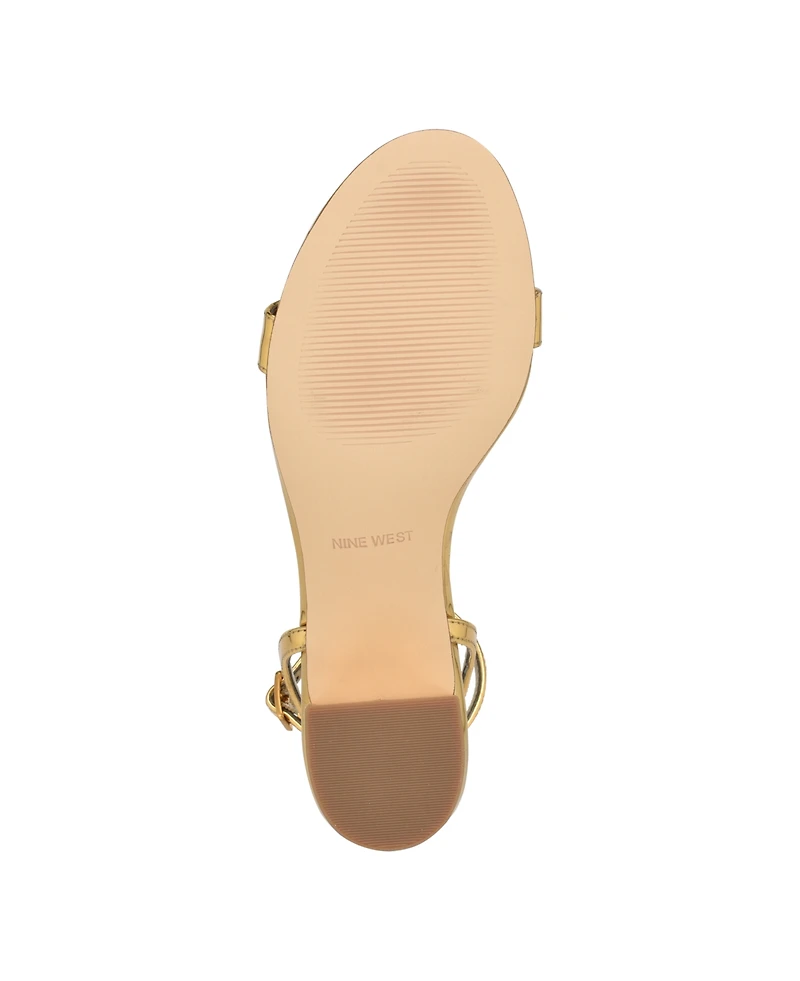Nine West Women's Allora Strappy Block Heel Dress Sandals