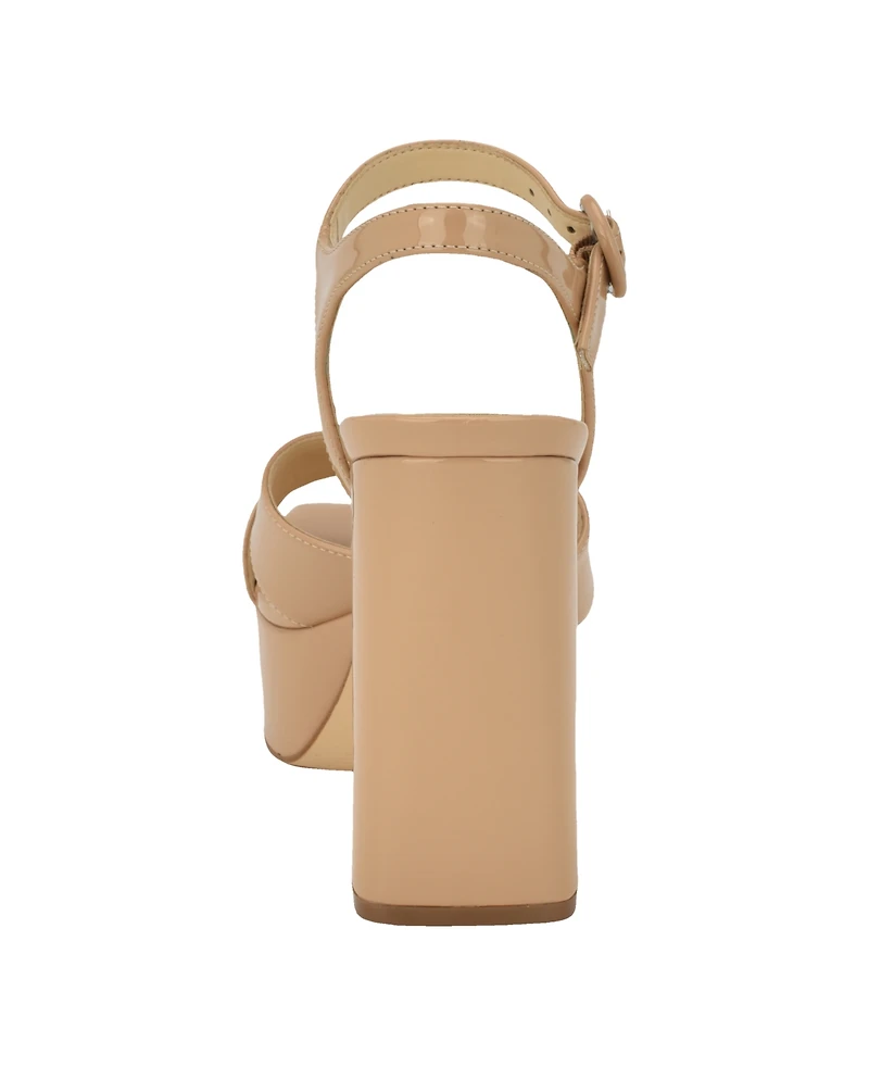 Guess Women's Vallenn Platform Block Heel Dress Sandals
