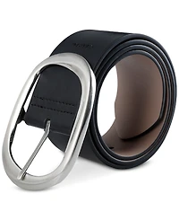 Calvin Klein Women's Reversible Oversized Statement Buckle Belt