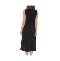 Ripe Maternity Carol Rib A-line Cut Out Dress Black