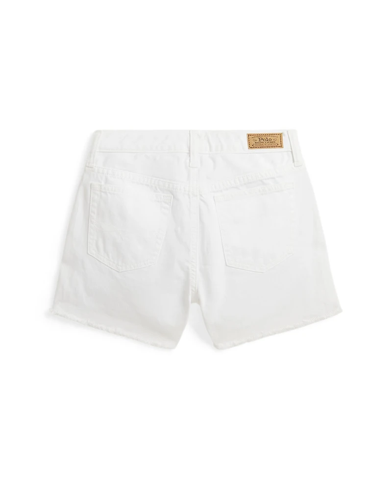 Polo Ralph Lauren Big Girls Frayed Cotton Denim Shorts