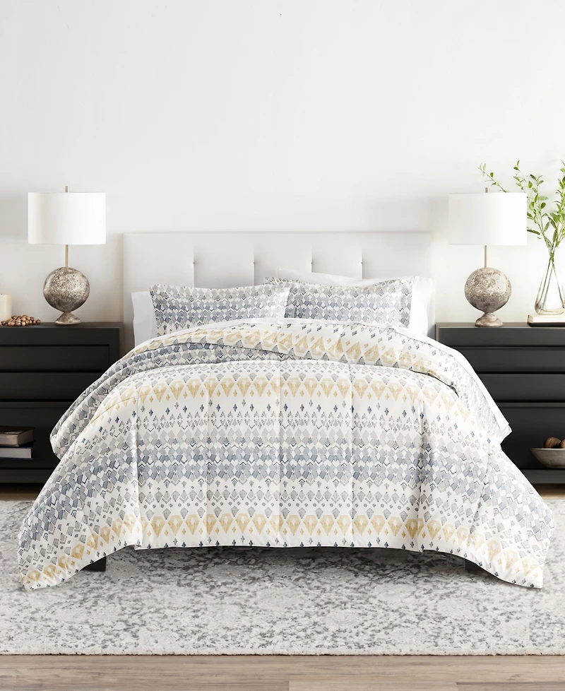 ienjoy Home Mayan Stamp 3-Piece Comforter Set
