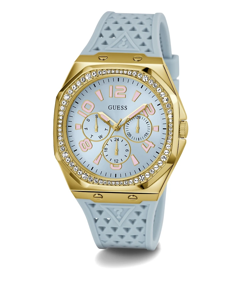 Guess Women's Analog Blue Silicone Watch 39mm