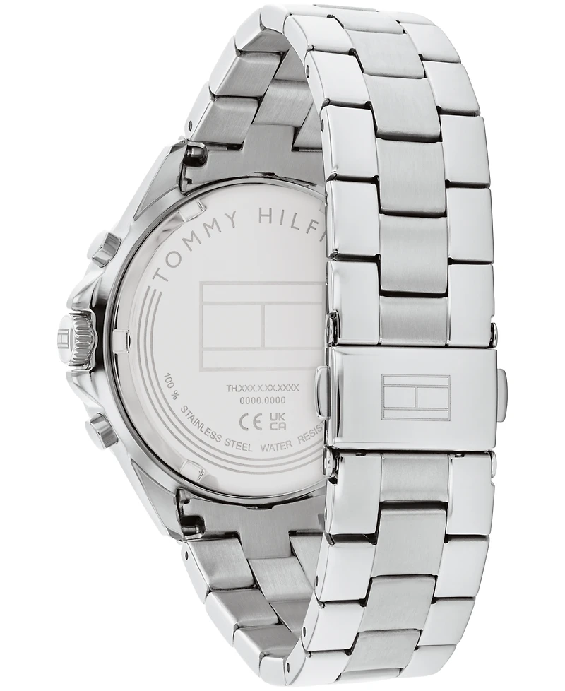 Tommy Hilfiger Women's Multifunction Silver-Tone Stainless Steel Watch 40mm