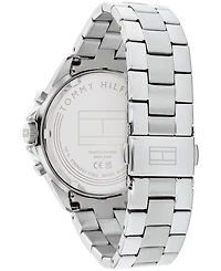 Tommy Hilfiger Women's Multifunction Silver-Tone Stainless Steel Watch 40mm