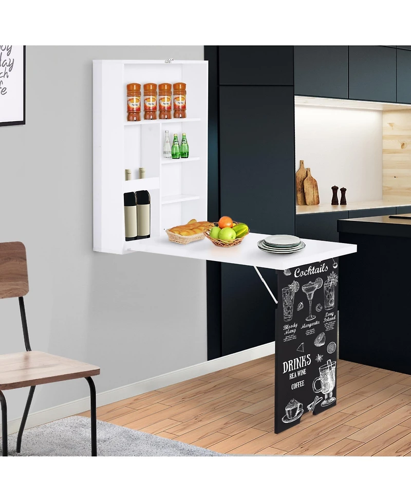 Homcom Multi-Tier Corner Computer Desk Writing Table for Home & Office, Natural