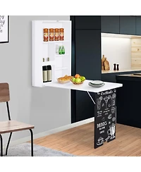 Homcom Multi-Tier Corner Computer Desk Writing Table for Home & Office, Natural