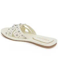 Kenneth Cole New York Women's Jula Stud Slip On Flat Sandals