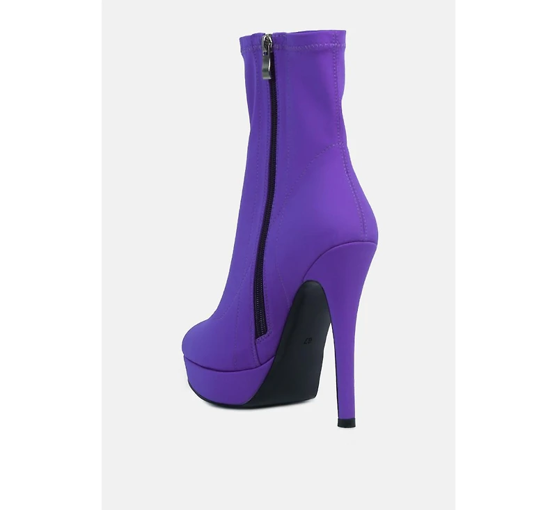 Patotie Lycra High Heel Ankle Boots