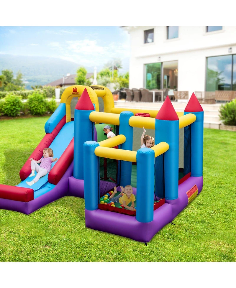 5-in-1 Inflatable Bounce Castle without Blower