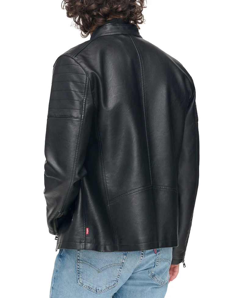 Levi's Men's Faux Leather Racer Jacket