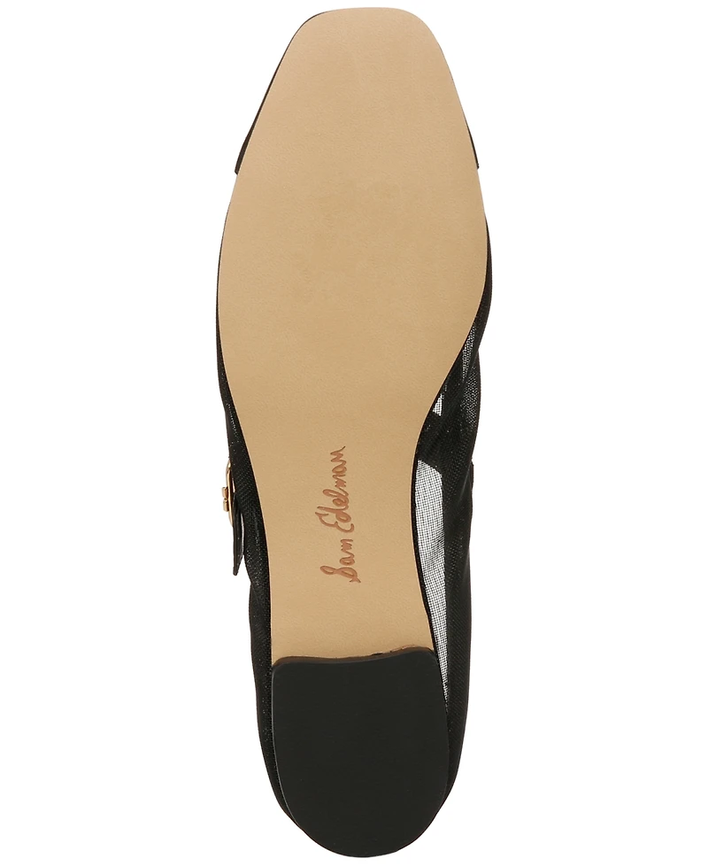 Sam Edelman Women's Miranda Mary Jane Mesh Ballet Flats