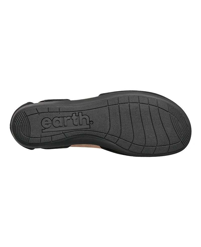 Earth Women's Bronnie Perforated Two-Piece Flat Sandals