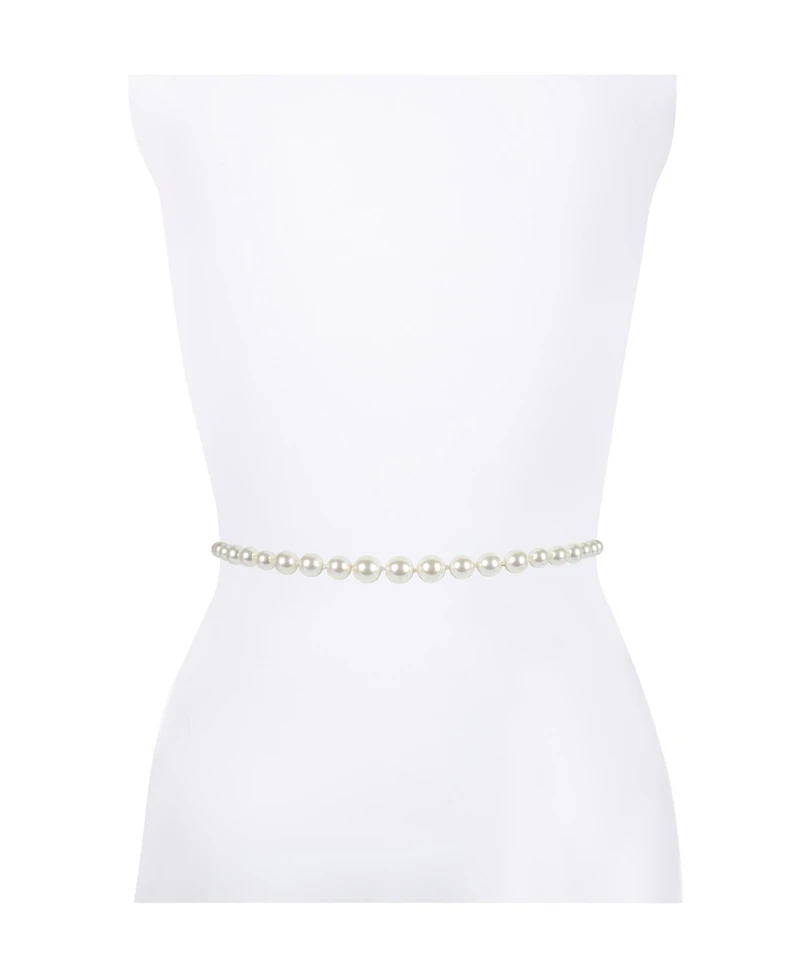 kate spade new york Women's Imitation Pearl Chain Belt
