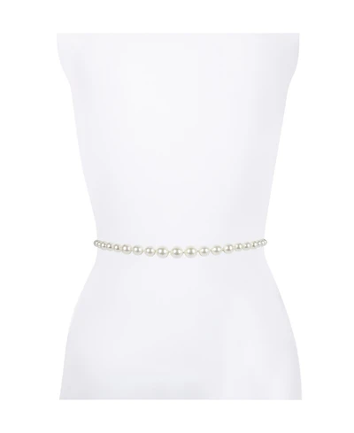 kate spade new york Women's Imitation Pearl Chain Belt