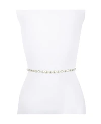 kate spade new york Women's Imitation Pearl Chain Belt