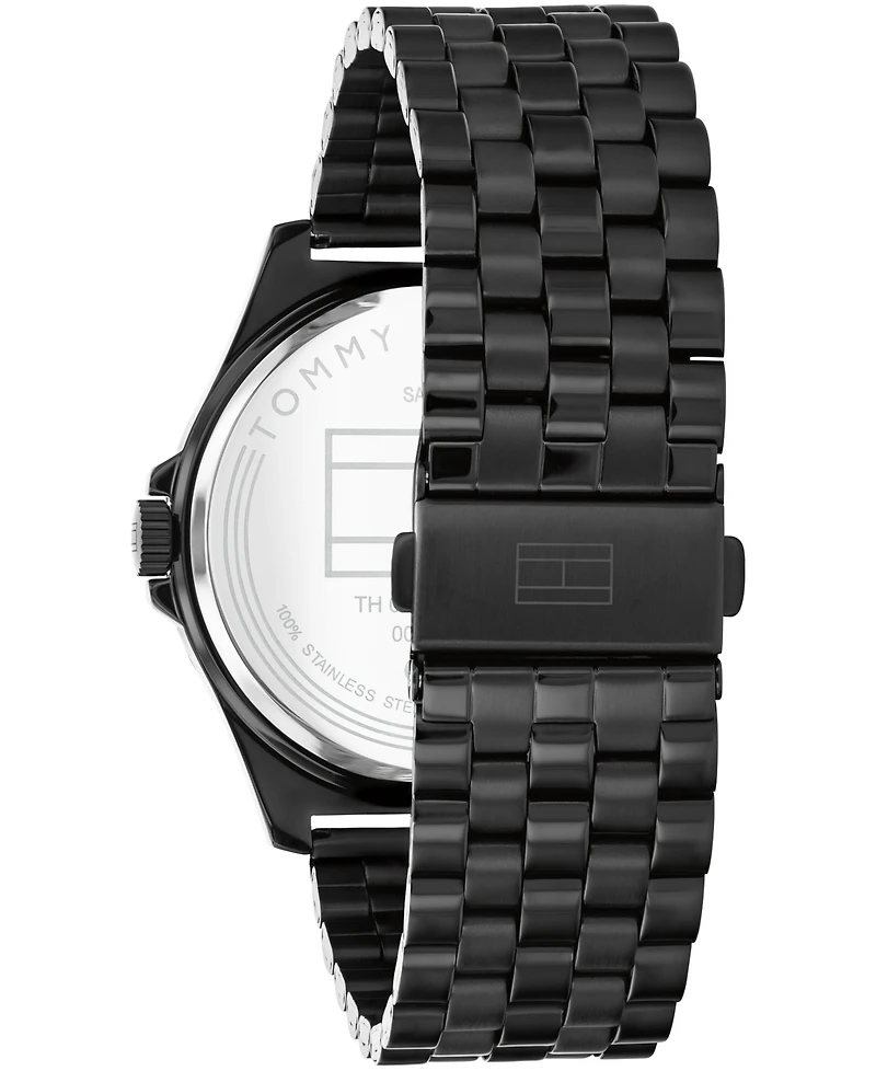 Tommy Hilfiger Men's Quartz Black Stainless Steel Watch 42mm