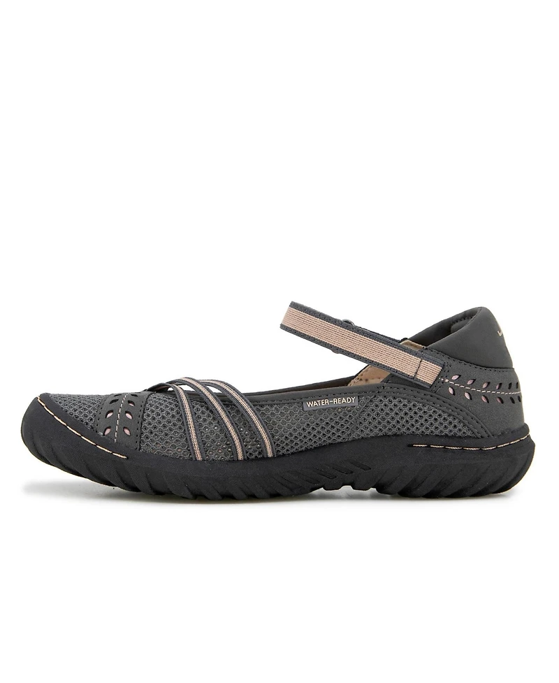 Jbu Women's Maya Breathable Hook and Loop Shoe