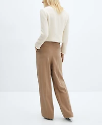 Mango Women's Pocket Tweed Jacket