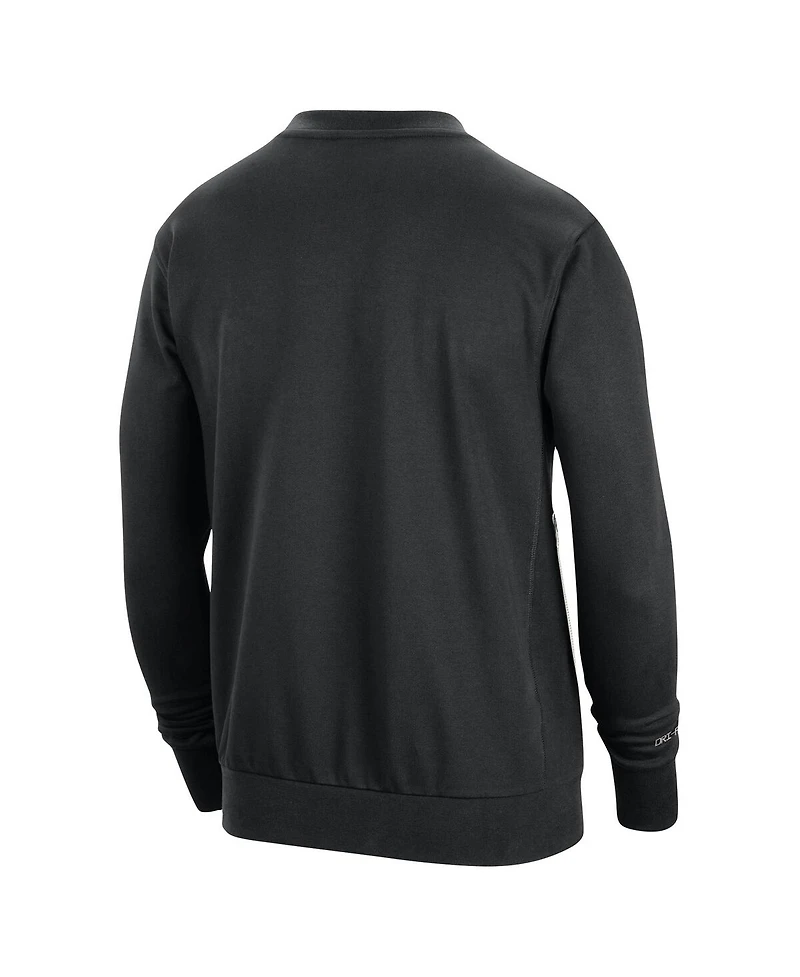 Men's Nike Black Golden State Warriors 2023/24 Authentic Standard Issue Travel Performance Pullover Sweatshirt