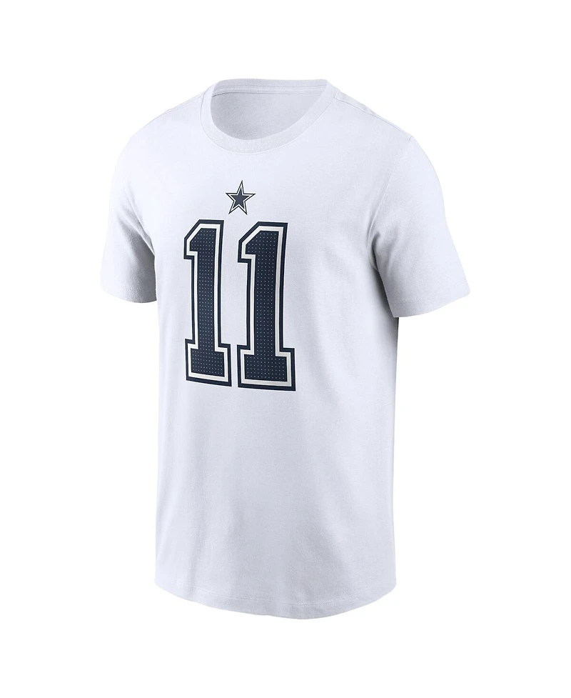 Men's Nike Micah Parsons White Dallas Cowboys Player Name and Number T-shirt