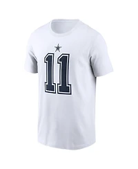 Men's Nike Micah Parsons White Dallas Cowboys Player Name and Number T-shirt