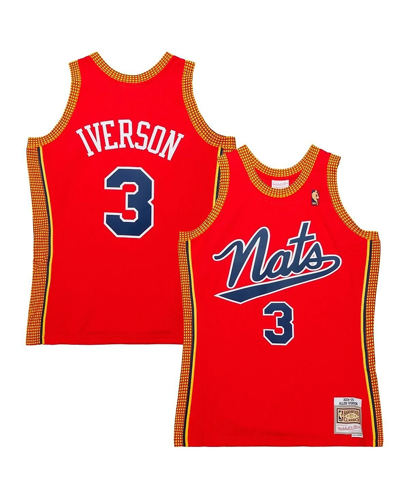 Men's Mitchell & Ness Allen Iverson Red Philadelphia 76ers 2004/05 Hardwood Classics Swingman Jersey
