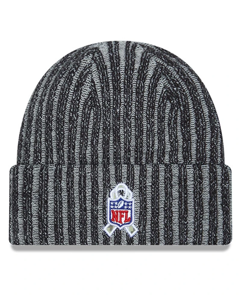 Men's New Era Black Las Vegas Raiders 2023 Salute To Service Cuffed Knit Hat