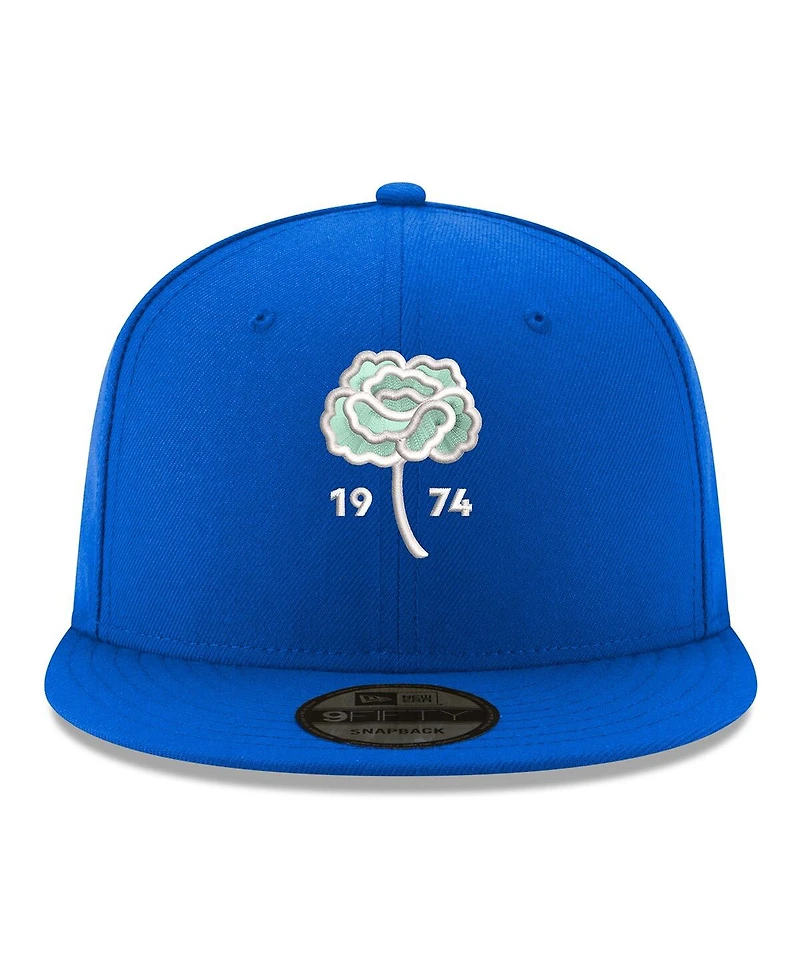 Men's New Era Blue Seattle Sounders Fc Carnation 9FIFTY Snapback Hat