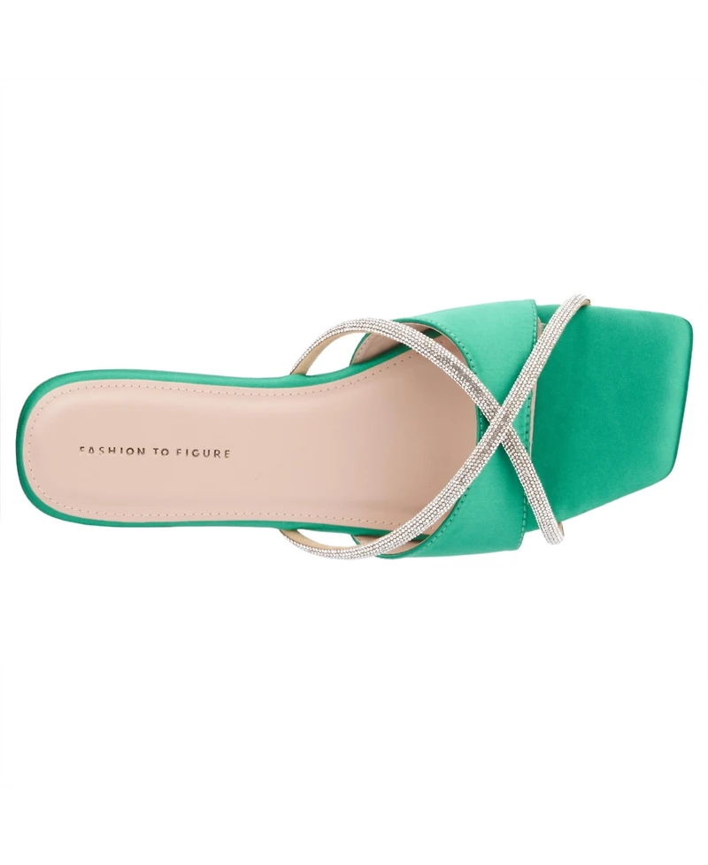 Fashion To Figure Women's Sylvie Flat Sandal - Wide Width