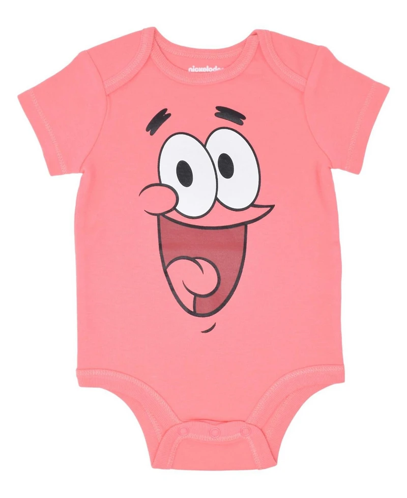 SpongeBob SquarePants Patrick Squidward Boys 3 Pack Bodysuits Infant