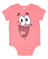 SpongeBob SquarePants Patrick Squidward Boys 3 Pack Bodysuits Infant