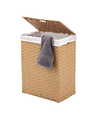 Seville Classics Handwoven Lidded Laundry Hamper