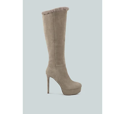 Saldana Womens Convertible Suede Leather High Boots