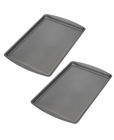 Good Cook Set of 2 Large 17" x 11" Nonstick Steel Multipurpose Cookie Sheets