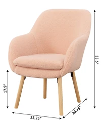 Convenience Concepts 25.25" Sherpa Charlotte Accent Chair