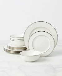 Lenox Federal Platinum 12-Piece Dinnerware Set, Service for 4