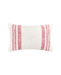 Morgan Hibiscus Woven Luxury Premium Spring & Summer Rectangle Accent Pillow, 14" x 22"