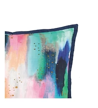 Colorful Brush Strokes Pillow, 22" x 22"