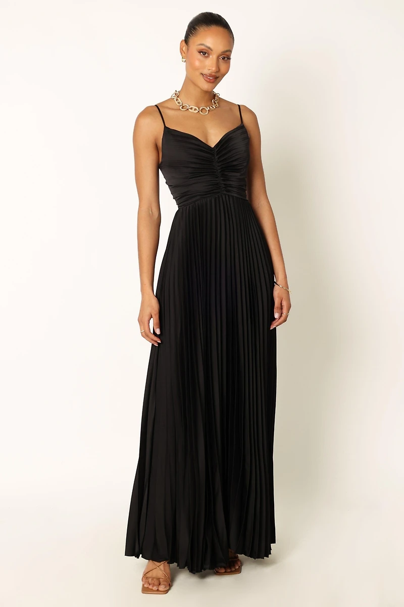 Naira Pleated Maxi Dress