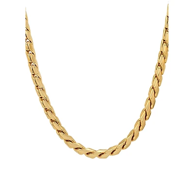 Steeltime Men's Fancy Link Necklace, 24"