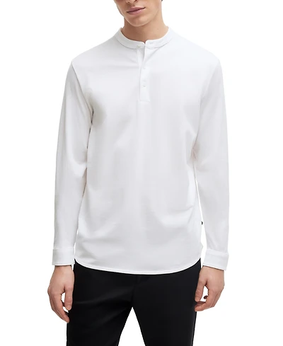 Boss by Hugo Boss Men's Henley Neckline Polo Shirt