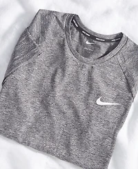 Nike Men's Hydroguard Dri-fit Stretch Upf 40+ Heather Rash Guard