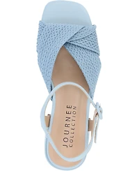 Journee Collection Women's Zerlina Block Heel Dress Sandals