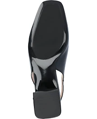 Journee Collection Women's Everlee Slingback Square Toe Pumps