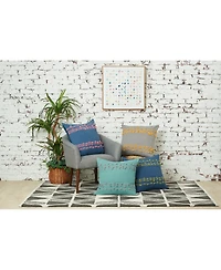 Tabb Boulder Ochre Throw Pillow
