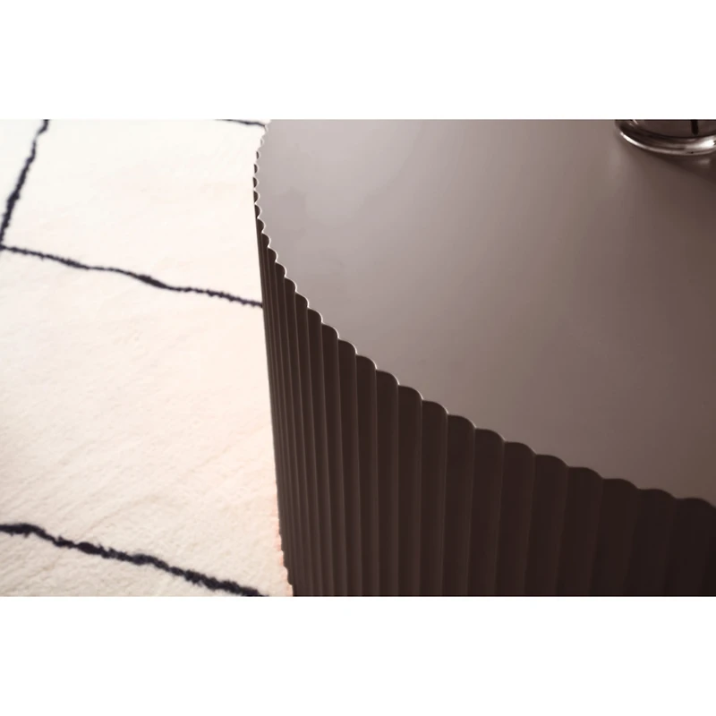 Streamdale Furniture Nesting Table Set Of 2, Mdf Coffee Table Set For Living Room/Leisure Area, Brown