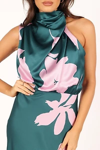 Anabelle Halter Neck Midi Dress