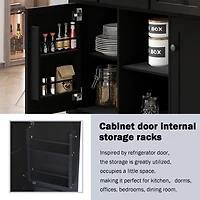 Streamdale Multifunctional Kitchen Cart with Storage and Wheels