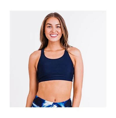 Calypsa Women's Racerback Swim Bra with Removable Cups